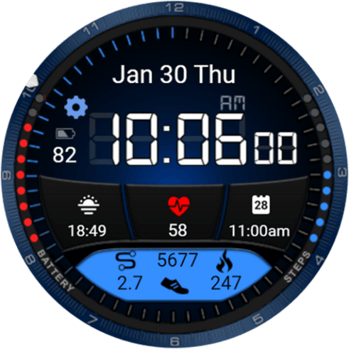 HyperSpace Watch Face