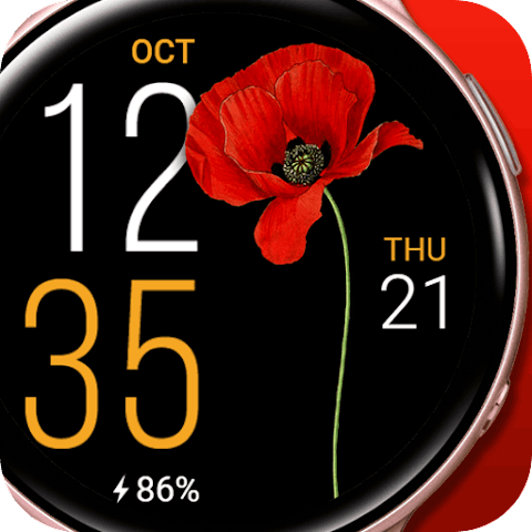 Fine Flowers Watch Face