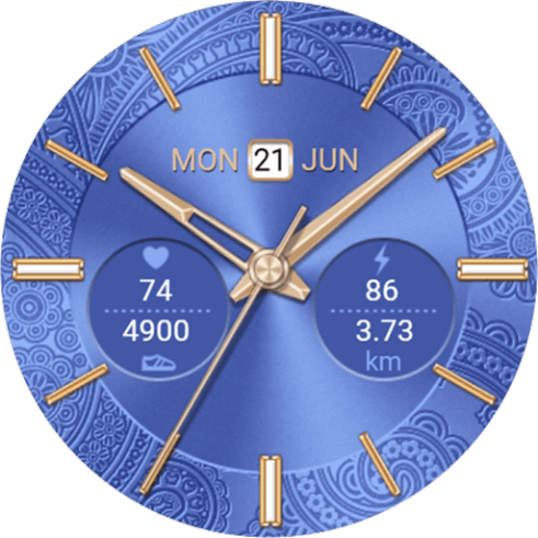 Golden Blue Watch