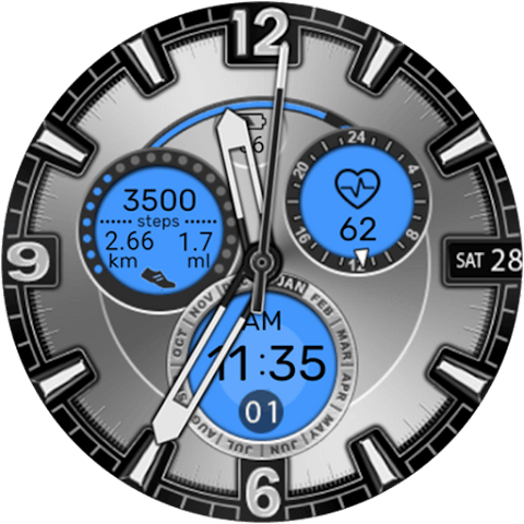 Black Silver Watch