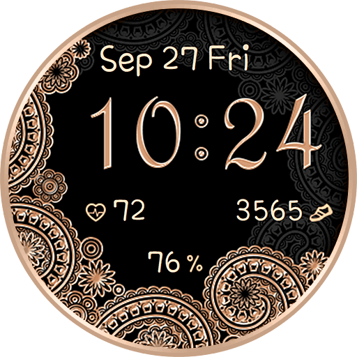 Golden Oriental Watch Face