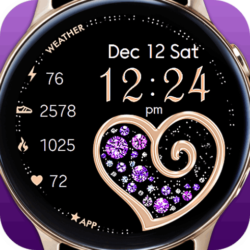 Diamond Heart Watch