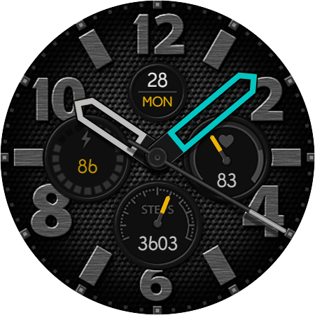 Vary Hands Graphite Watch